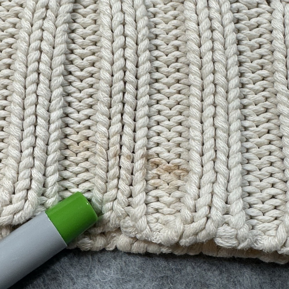 Baume & Mercier Hampton Cable Knit Sweater Mens L Cream Cotton Fisherman NOTE - Picture 7 of 11